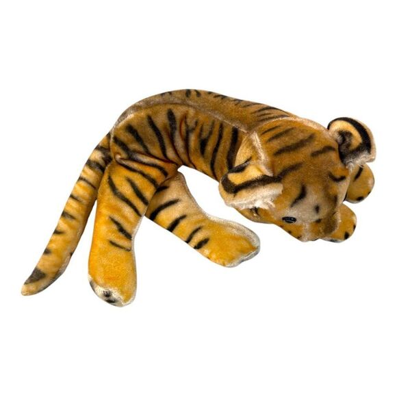 Vintage 50's VHTF RARE Hirsch Toys NYC Golden Circle Playmates Plush Tiger Cat - Picture 2 of 7